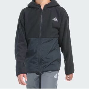 Adidas Cozy Mixed Jacket -Big Kids